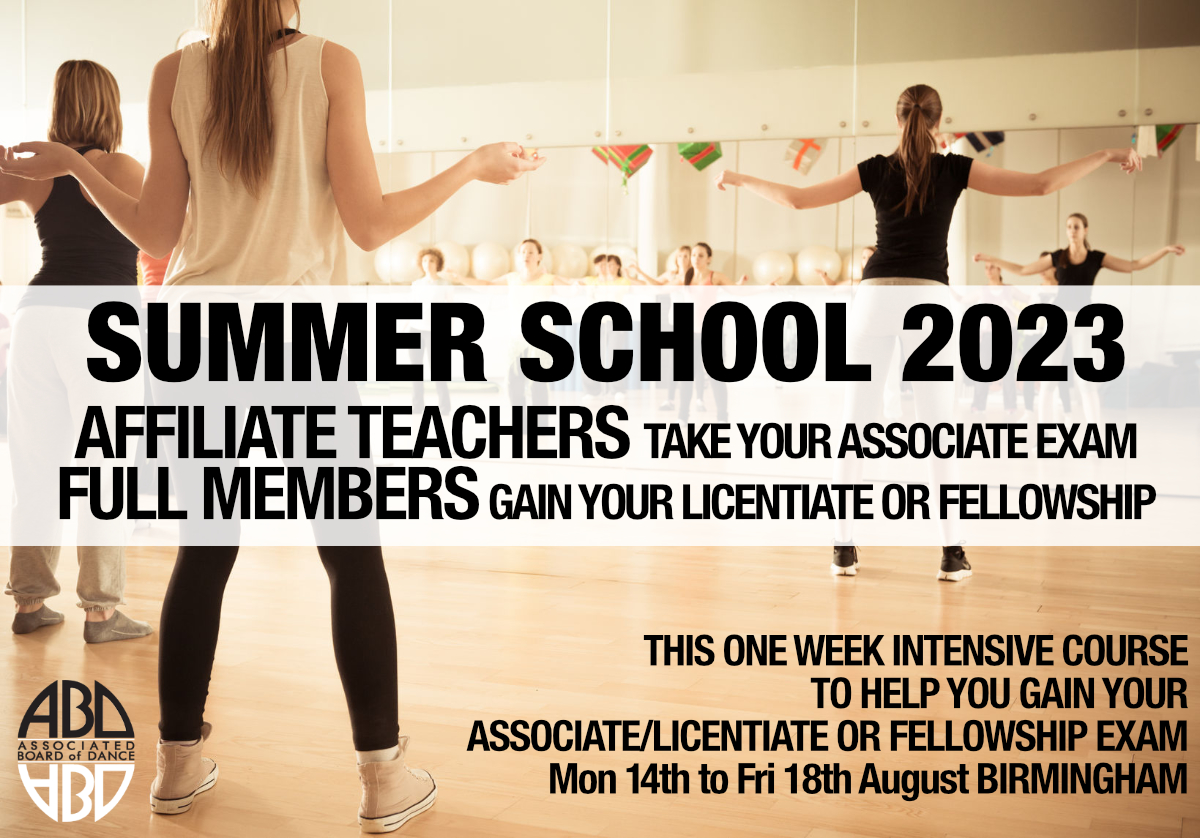 Summer School 2023 ABD Dance Teacher Associate Qualification